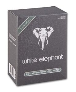 Pfeifenfilter WHITE ELEPHANT Superflow Aktivkohle 9 mm 150 Stück