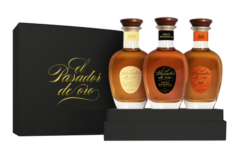 El Pasador de Oro Rum Set 50, Gran Reserva, XO 3x20cl